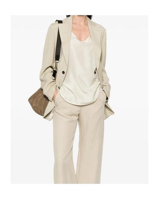 Barena Natural Long-Sleeved Suit Jacket