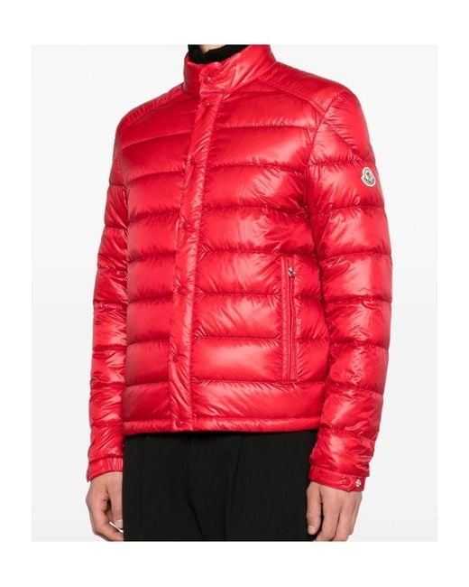 Moncler Red Selves Down Jacket for men