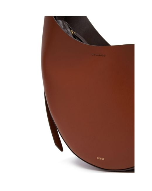 Soeur Brown Adjustable Shoulder Bag