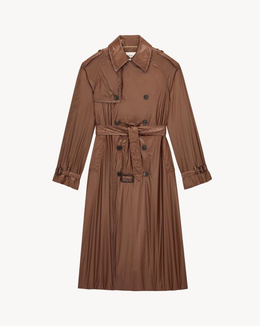 Saint Laurent Brown Trench Coat