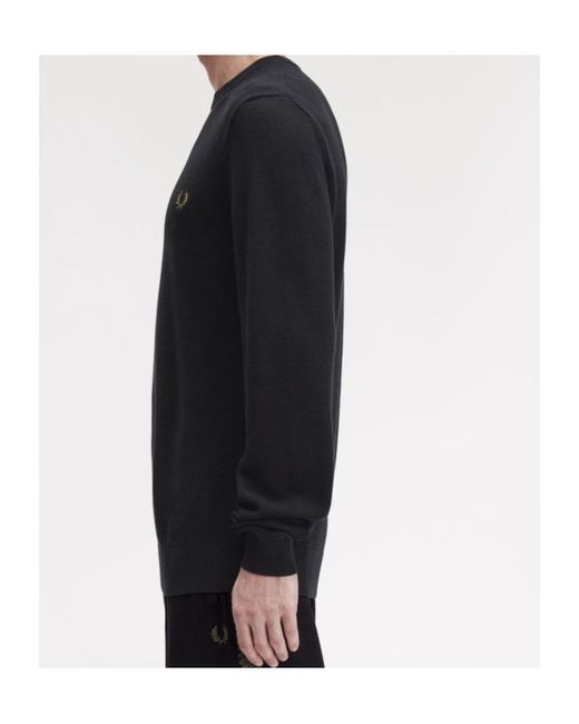 Fred Perry Blue Piqué-Stitched Top for men