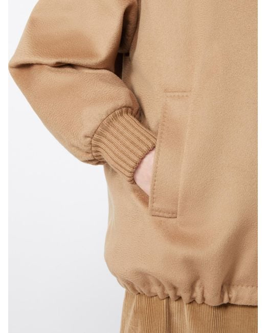 Max Mara Natural Studio Drawstring Long-Sleeved Coat
