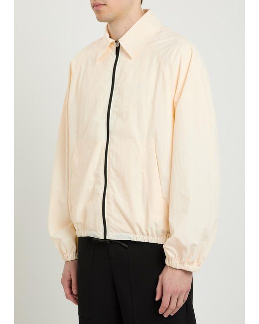 Jacquemus Natural Le Coupe Vent Logo-Embroidered Shell Jacket for men