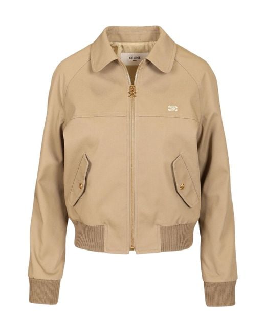 ブルゾン Celine Triomphe Jacket TRIOMPHE BLOUSON JACKET IN WOOL TWILL - | CELINE