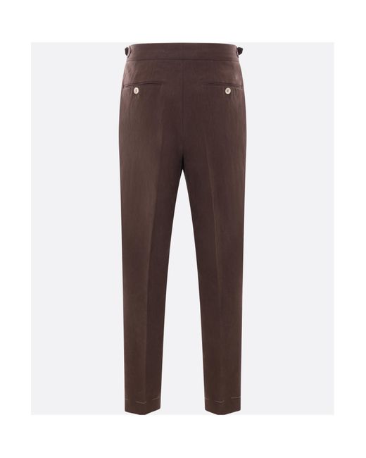 Brunello Cucinelli Brown Double Breasted Two-Piece Tailored Suit for men