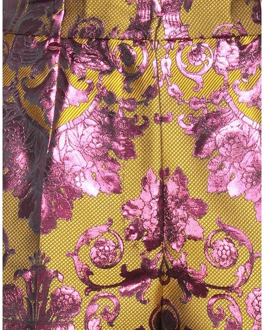 Dolce & Gabbana Red Printed Casual Trousers