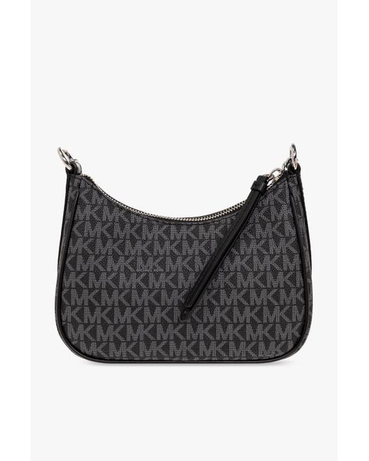 Michael Kors Black Monogram-Pattern Tote Bag