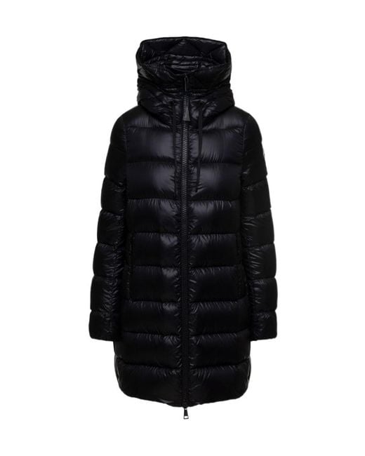 Moncler Black Hooded Down Jacket