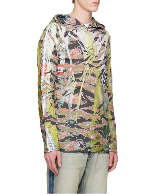 DIESEL White T-Gillis Hoodie for men