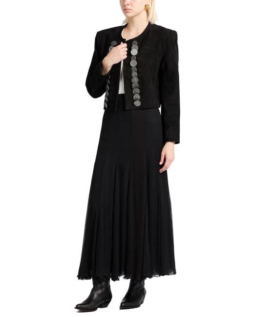 Isabel Marant Black Jacket Goat Skin