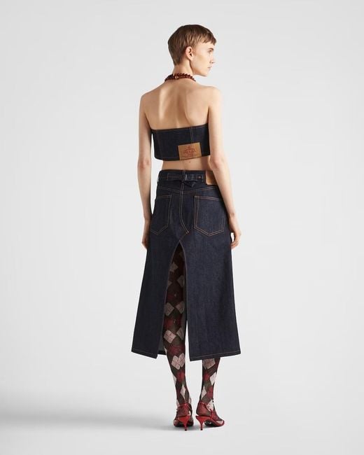 Prada Black Crop Top