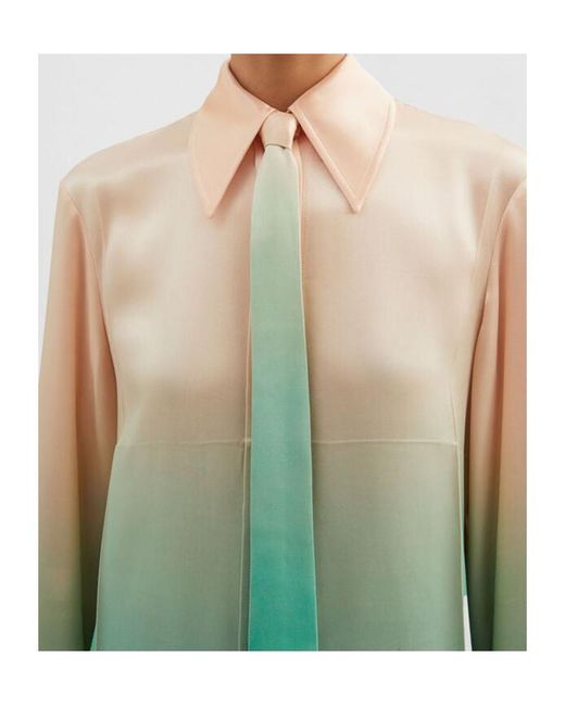 Jil Sander Green Shirt With Tie
