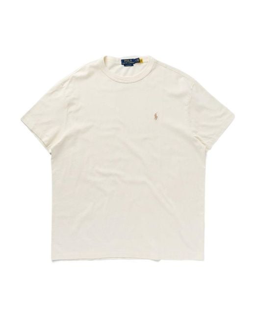 Polo Ralph Lauren White Classic Fit Logo T-Shirt for men