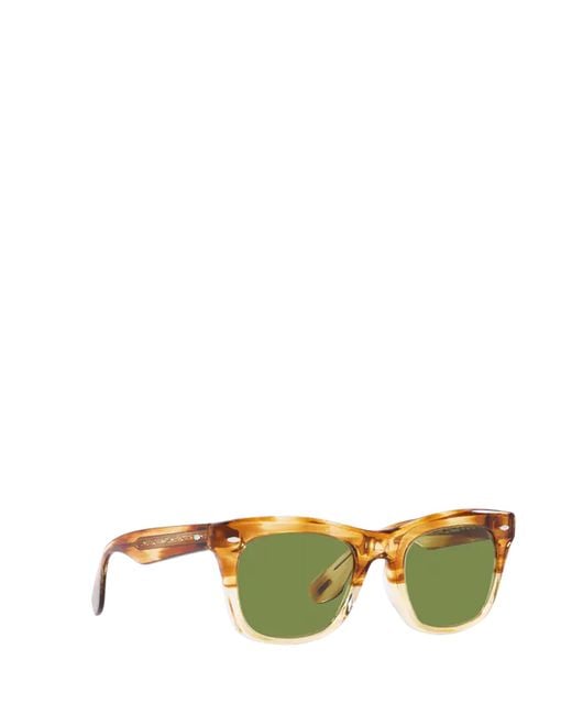 Oliver Peoples Yellow Mr. Brunello Tortoiseshell-Effect Sunglasses for men