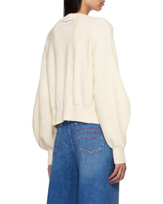 Stella McCartney White Short Knitted Sweater