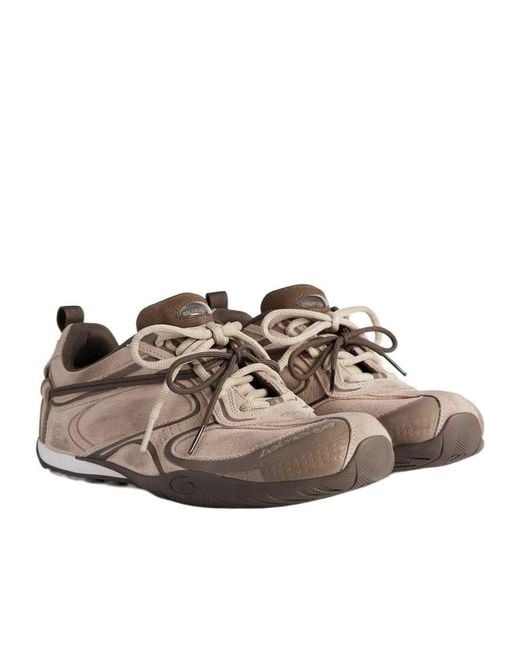 Balenciaga Brown Radar Velvety Sneaker