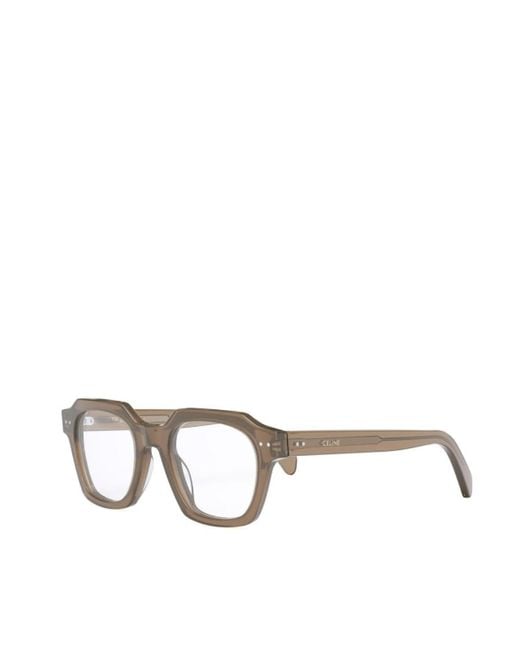 Céline White Logo Flat Mirror for men