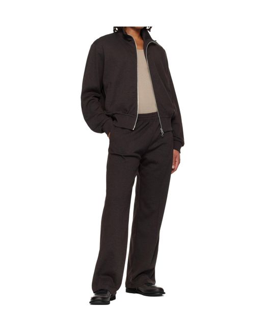 Our Legacy Black Pinstripe-Pattern Trousers for men