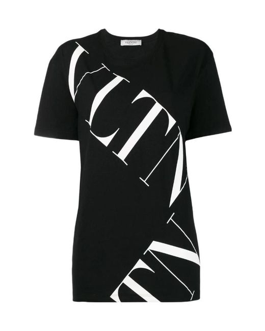 Valentino Black Logo Printed T-Shirt