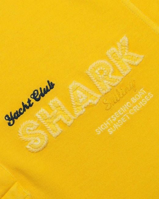 Paul & Shark Yellow Logo Embroidered Polo Shirt for men
