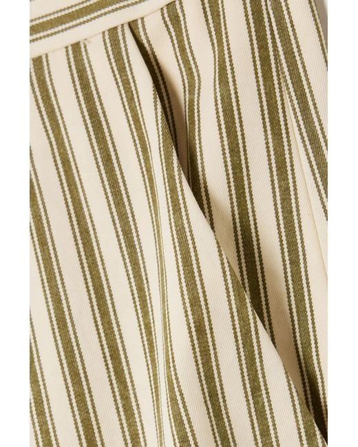 Mara Hoffman Natural Striped Straight-Leg Pants