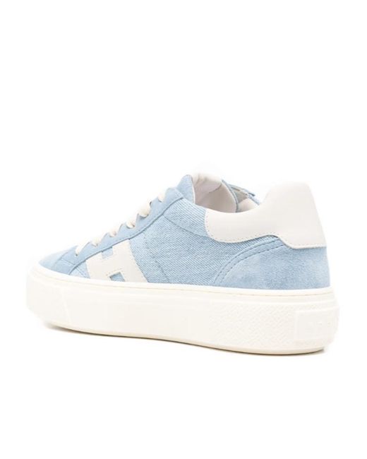 Hogan Blue H705 Lace-Up Sneakers