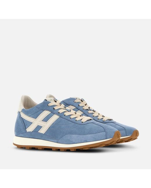Hogan Blue H699 Suede Sneakers