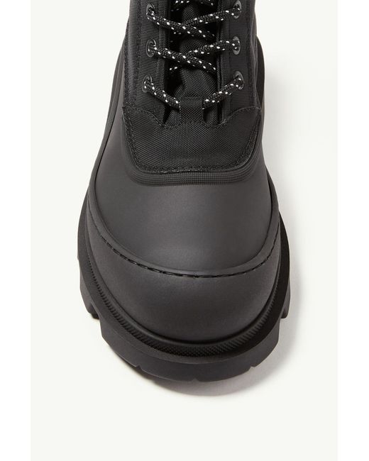 Moncler Black Vera Sheal Lace-Up Boots for men