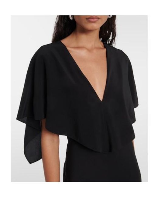 Stella McCartney Black Silk Maxi Dress