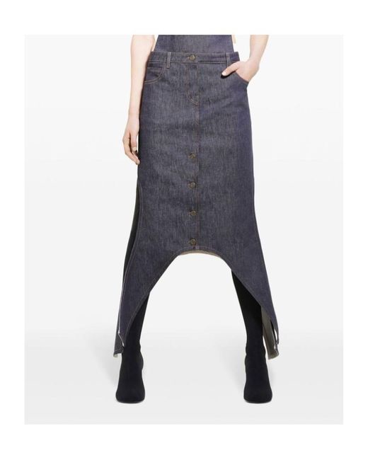 Courreges Blue Midi Skirts