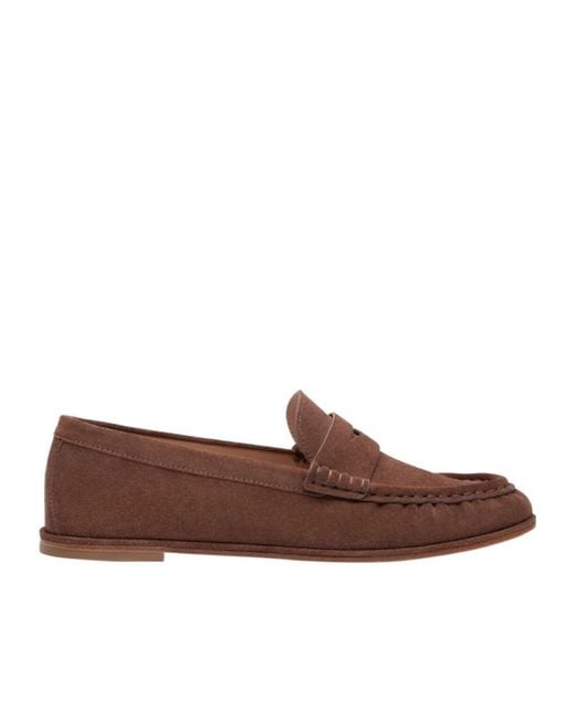 Stuart Weitzman Brown Spencer Loafer