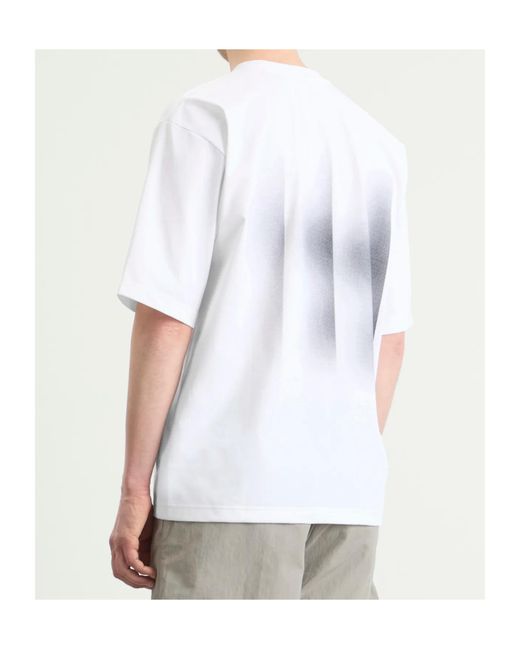 Goldwin White Graphic T-Shirt for men