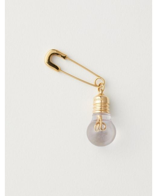 Ambush White Lamp Bulb Earring