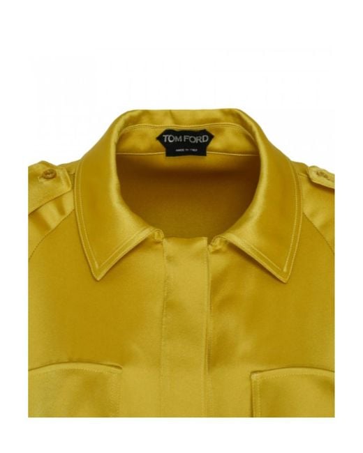 Tom Ford Yellow Double-Sided Elastic Dress