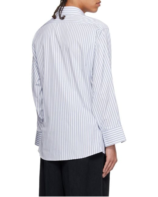 Maison Margiela Blue Stripe Shirt for men