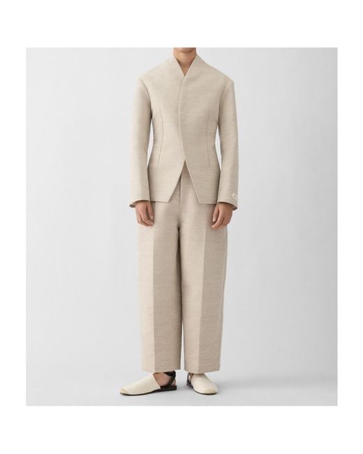 Jacquemus Natural Bastide Straight Hem Wrap-Front Blazer for men
