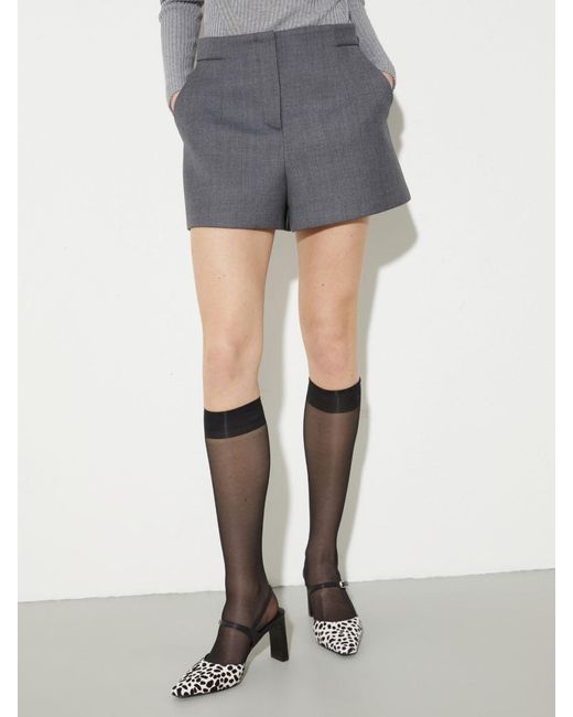 MAX&Co. Blue Wool Shorts