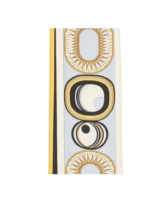 LaDoubleJ White Printed Silk Scarf