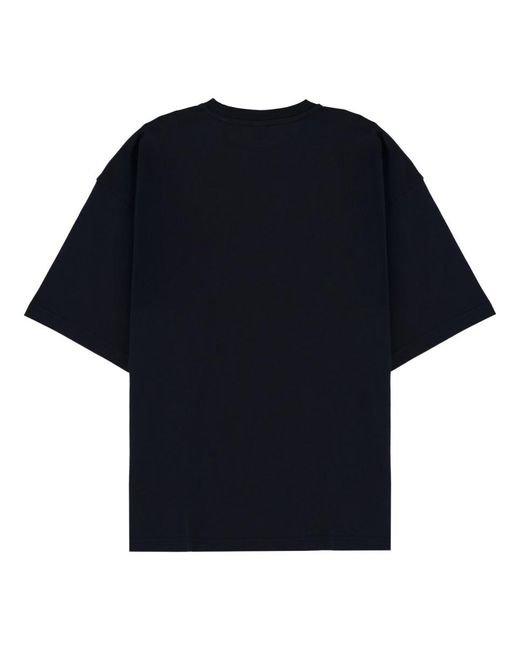 Aspesi Black Slogan Oversized T-Shirt