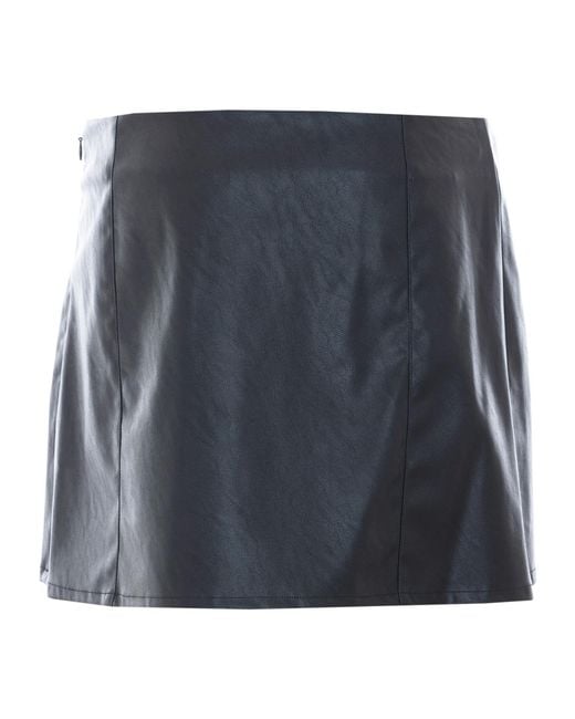 Pinko Blue Buckle Mini Skirt