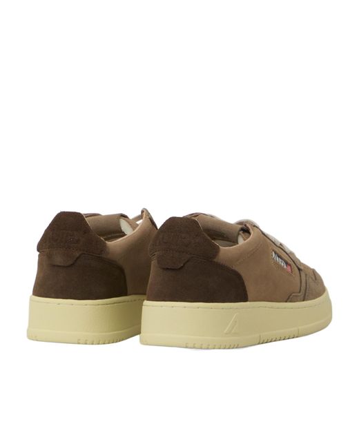 Autry Brown Medalist Low Sneakers for men