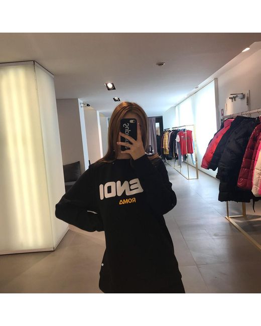 Fendi Blue Logo Print Special Edition Sweater