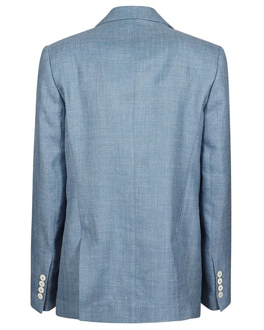 Eleventy Blue Single Breasted Tailored Blazer