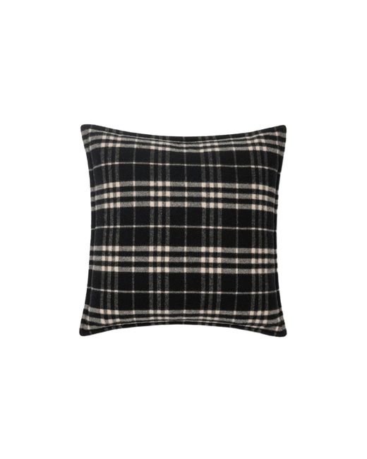 Burberry Black Check Wool Cashmere Cushion for men