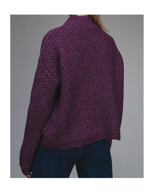 Boss Purple Long Sleeve Sweater