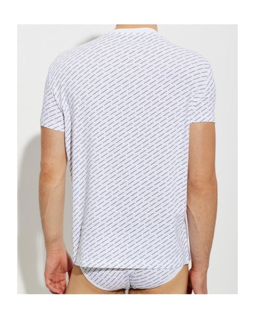 DSquared² White Round Neck Short-Sleeved Underwear for men
