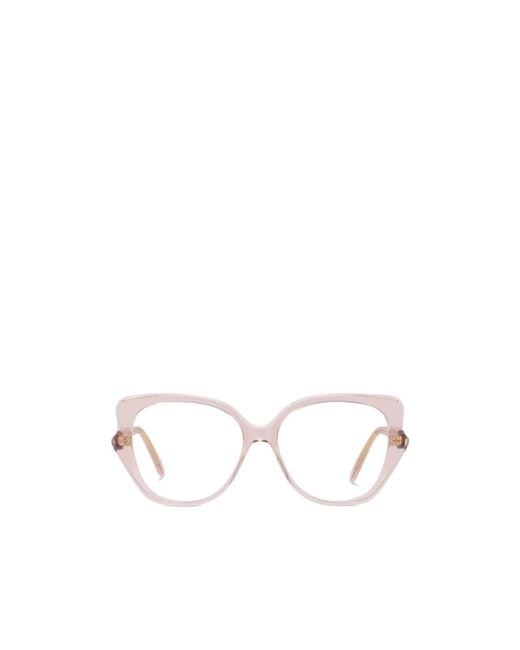 Loewe White Butterfly Frame Glasses