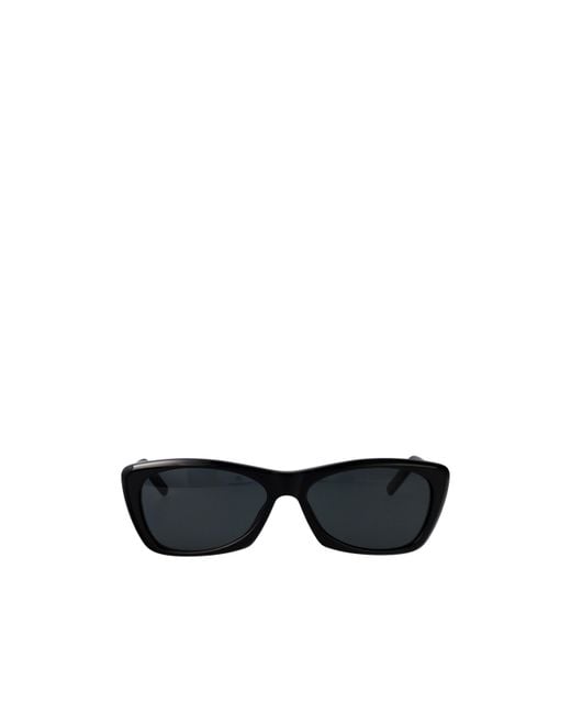 Saint Laurent Black Eyewear Rectangle Frame Sunglasses