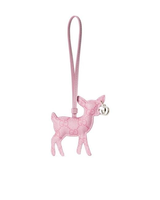 Gucci Pink Deer-Shaped Bag Charm