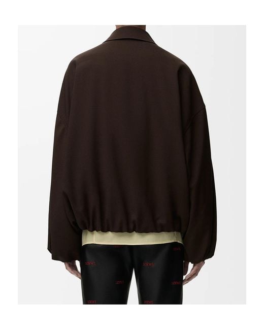 Loewe Brown Casual Wool Jacket